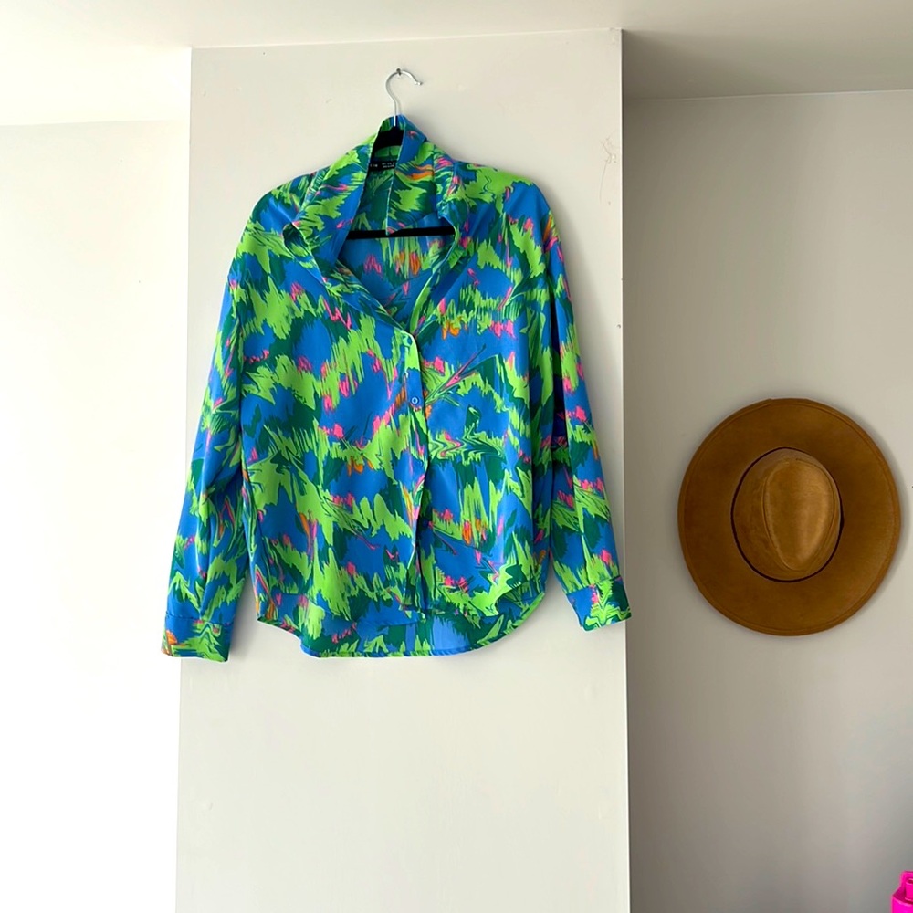 SHEIN Colorful Blouse